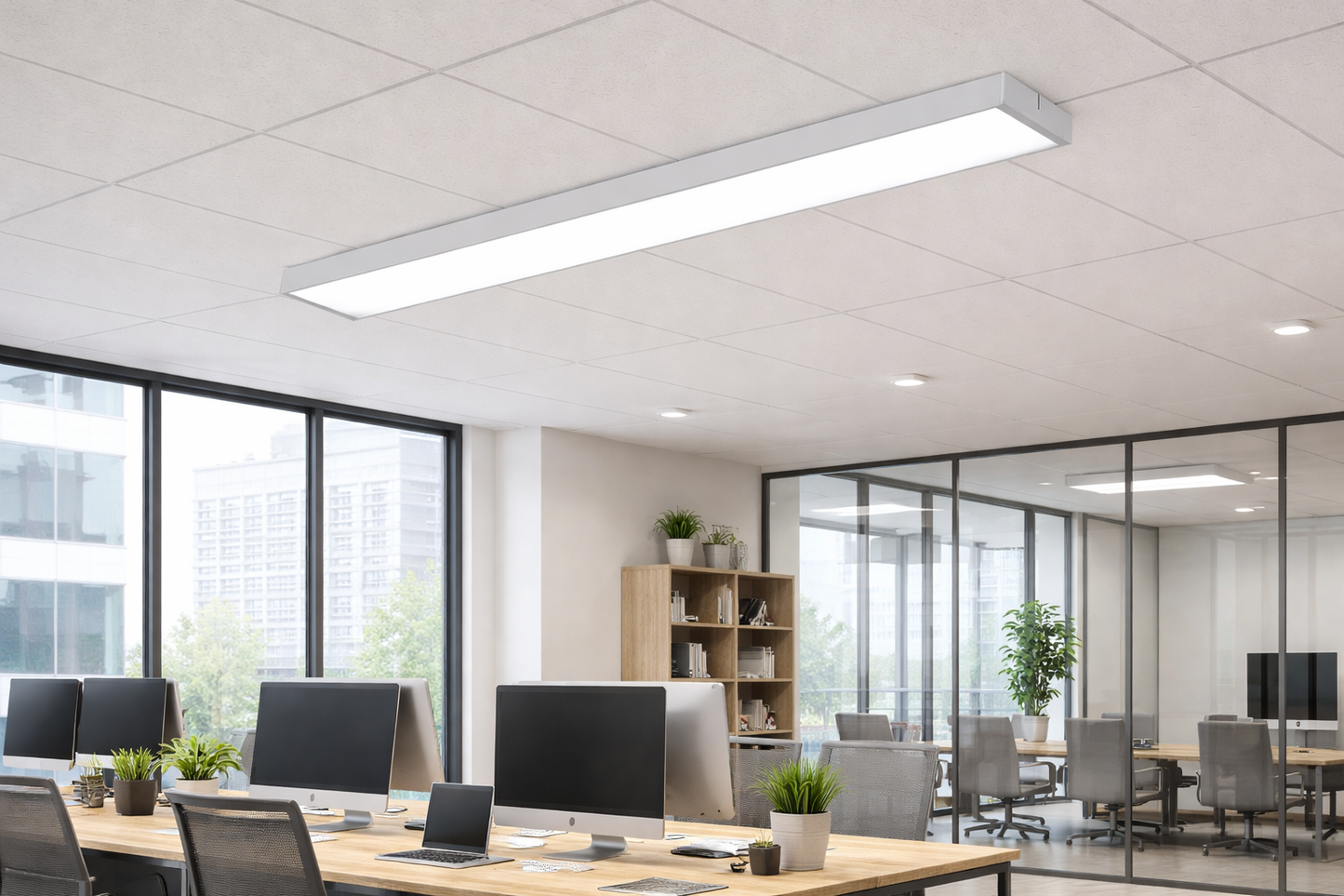 1.2m White LED Batten Ceiling Light - 4550 Lumens