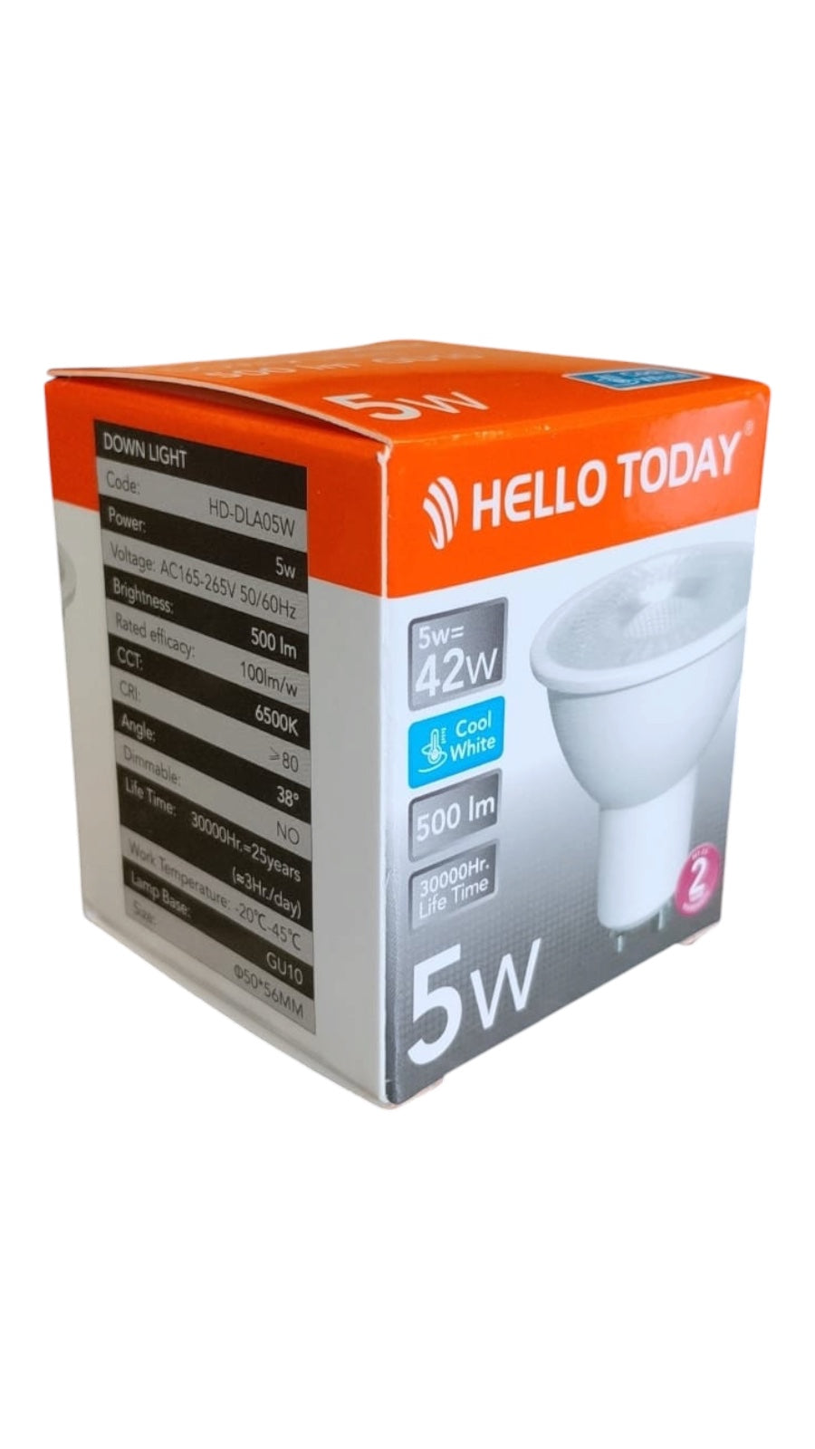 GU10 LED Downlights 5W Cool White 6500K Pack of 10