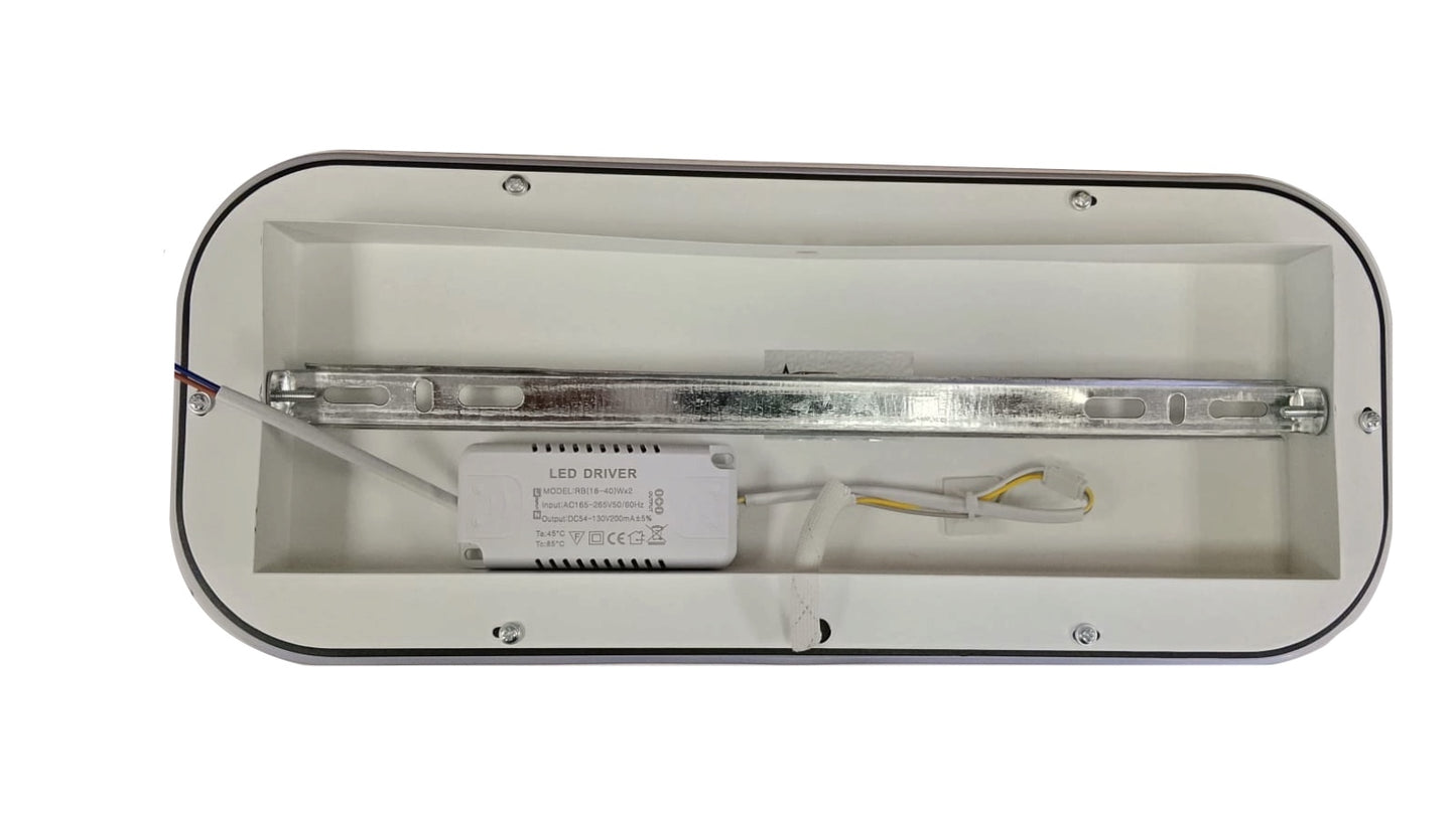 48w Modern Flush Mount Ceiling Light With Built in LED - 400mm