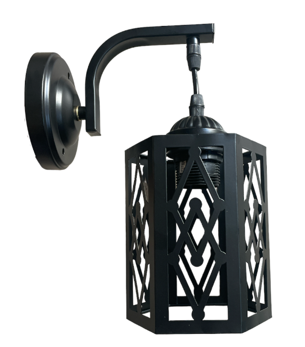 Vintage Metal Wall Lamp - Hexagon