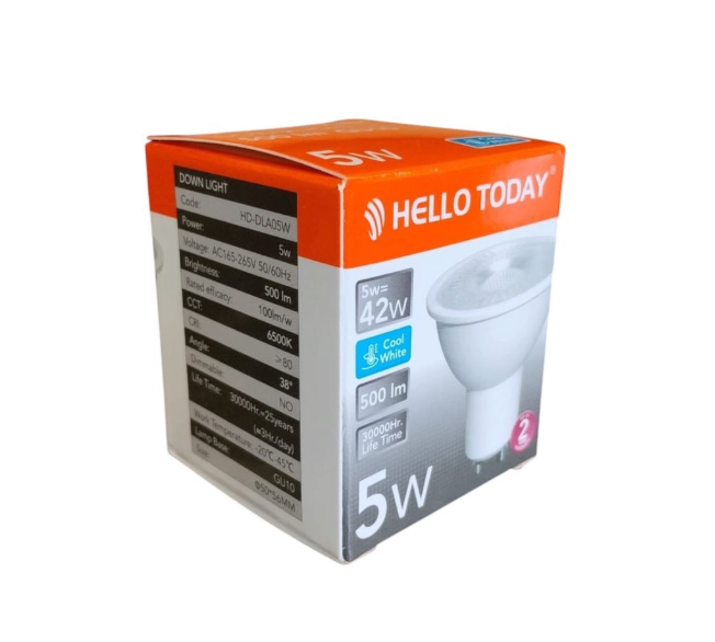 Hello Today GU10 LED Downlights 5W - Pack of 10