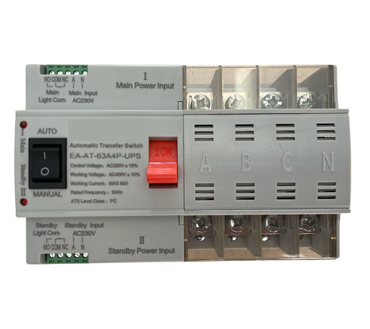 4 Pole Automatic Dual Power UPS Transfer Switch - Square Type