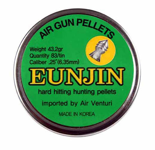 Hard hitting hunting pellets .25/6.35mm pointed 43.2gr