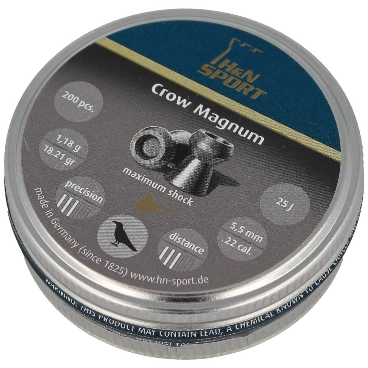H&N CROW MAGNUM 5.5MM / 200S 18.21 GRAIN