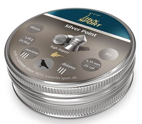 H&N SILVER POINT 6.35MM / 150S 24.38 GRAIN