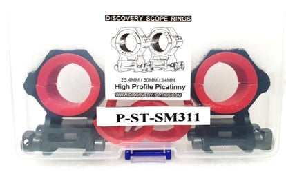 DISCOVERY SCOPE MOUNT SET  25/30/34MM HIGH PICATINNY
