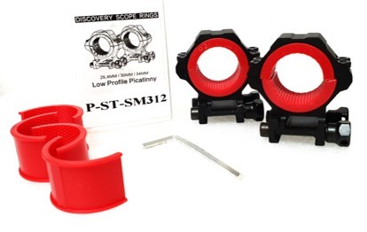 DISCOVERY SCOPE MOUNT SET 25/30/34MM LOW PICATINNY
