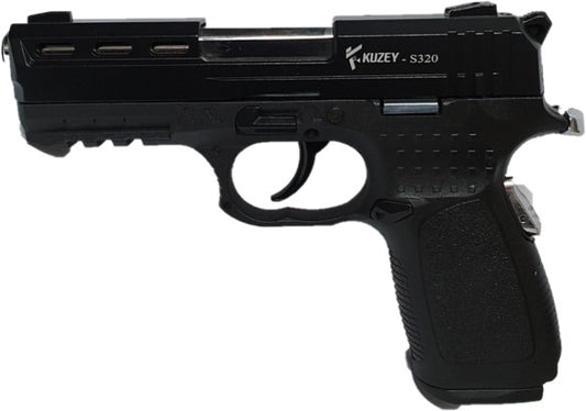 KUZEY S320 BLANK  GUN (BLACK/CHROME)