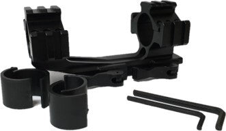 1-PIECE 25MM HIGH QD PICATINNY MOUNT WITH OFFSET AND ACCESSORY RAILS