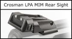 LPA rear sight for upgraded Crosman pistols