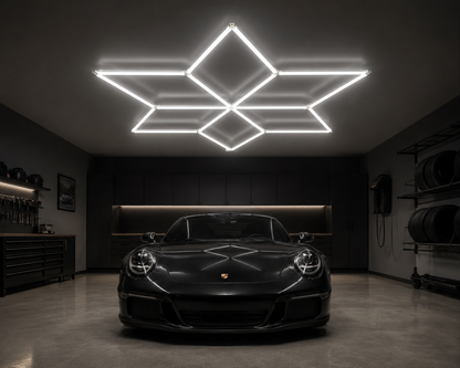 Star Grid Led Car Garage Light 1.6m x 1.4m