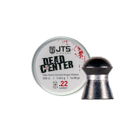 JTS Dead Center Precision .22 Cal 16.08 Grain Domed Pellets / 250qt