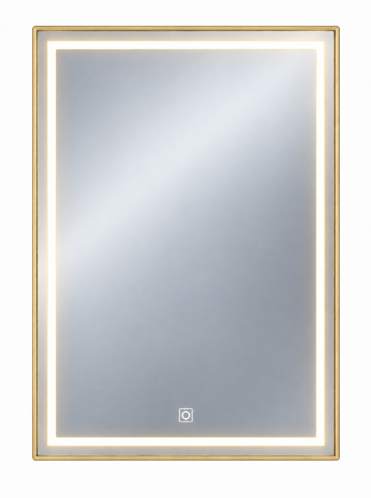 Gold Smart Touch LED Bathroom Mirror 90cm x 70cm