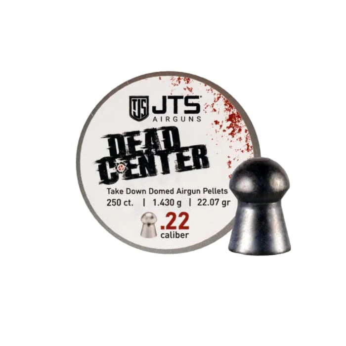 JAC110 JTS Dead Center Precision .22 Cal 22.07 Grain Domed Pellets / 250qt