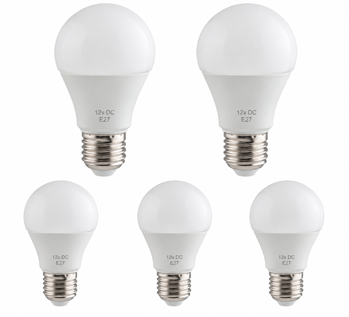 5 Pack - 12v LED 9w Light Bulb - Not 220v