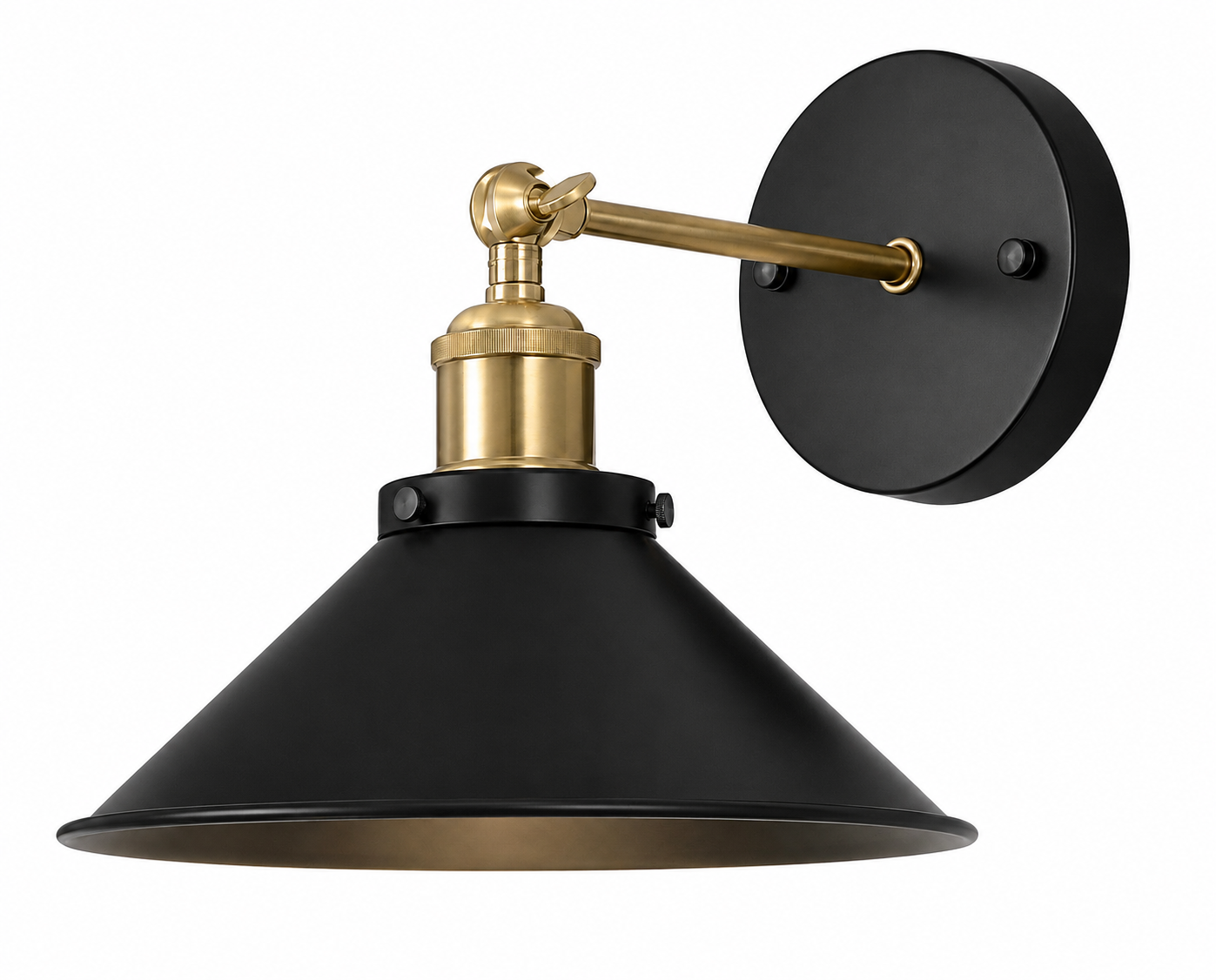 Black And Gold Wall Light Fixture