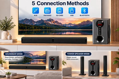 ISTAR-ST Bluetooth 2.1 Soundbar with Wired Subwoofer - K2