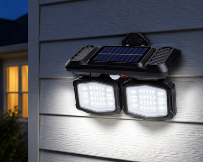 Solar Powered Double-Wall Light with Motion Sensor - 28w