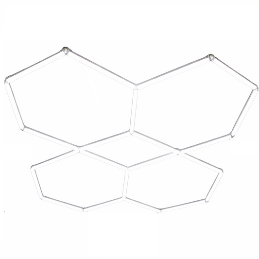 Hexagon Grid Led Car Garage Light 190cm x 160cm