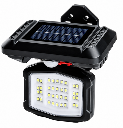 Solar Powered Wall Light With Motion Sensor - 18w