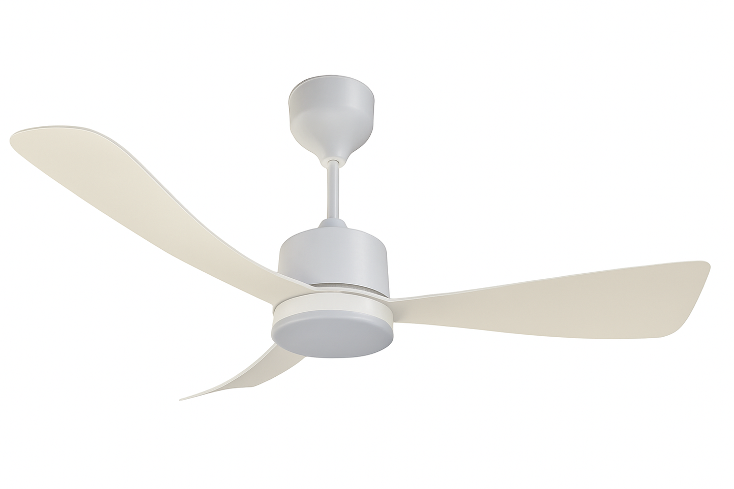 White LED Light Ceiling Fan With Remote - 107cm