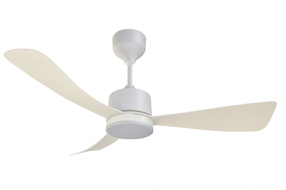White LED Light Ceiling Fan With Remote - 107cm