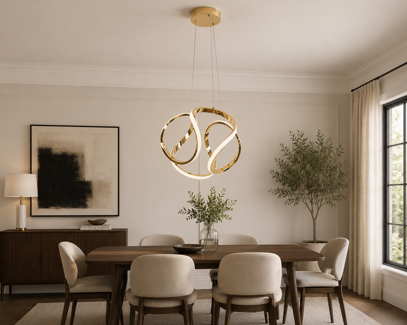 Modern LED Pendant Lights Aluminium & Acrylic