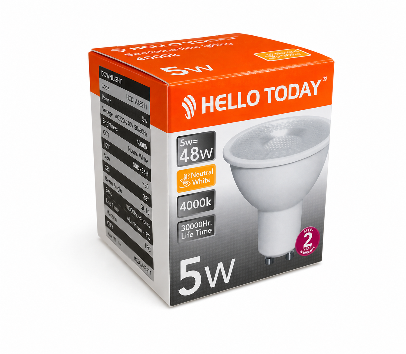 Hello Today GU10 LED Downlights 5W - Pack of 10