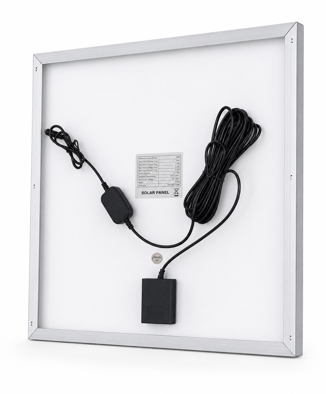 20W / 16V Polycrystalline Solar Panel With Multi Adapter