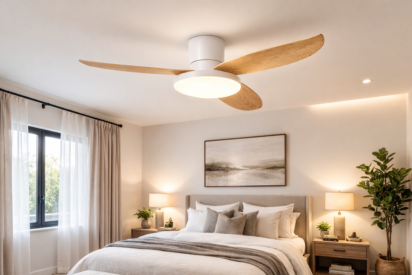 95cm Three Blade Ceiling Fan With Remote Control - 36 Inch