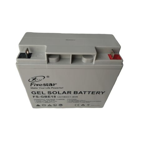 12V 18Ah gel battery for solar and backup systems. Maintenance-free, deep-cycle design with sealed build for safe indoor and outdoor power storage.