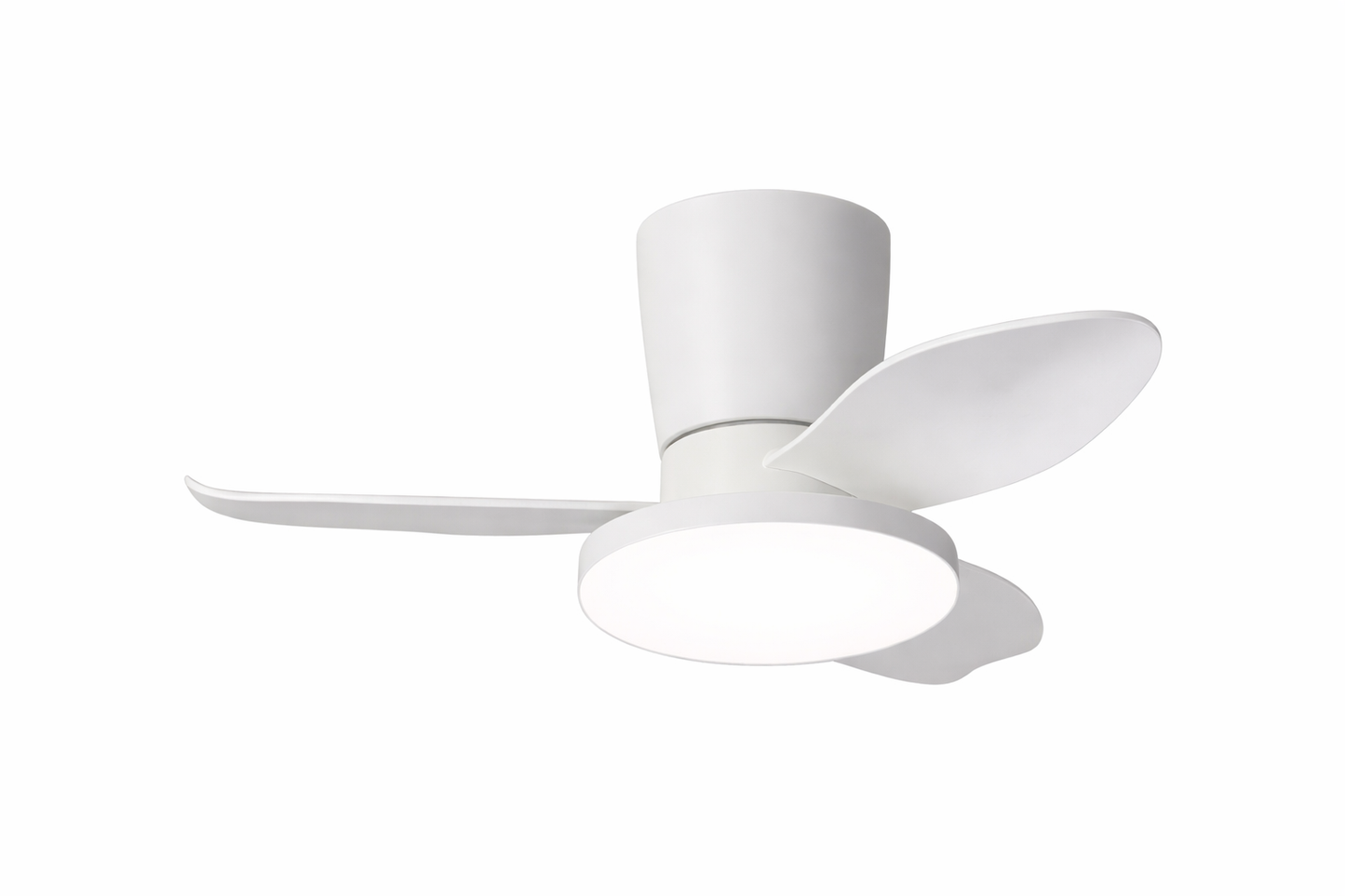 65cm Compact Three Blade Ceiling Fan With Remote Control - 25 Inch