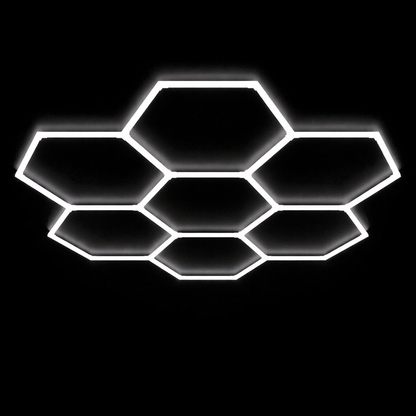 Hexagon Grid Led Car Garage Light 2.4m x 2.6m