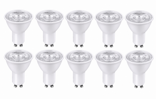 GU10 5W LED Downlights Globes Warm White - Pack Of 10