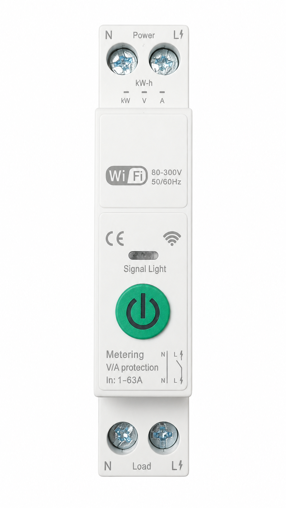 63A Smart WiFi Geyser Switch With Metering