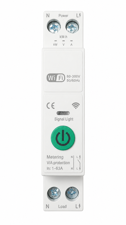 63A Smart WiFi Geyser Switch With Metering
