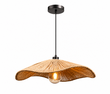 Rustic Rope Pendant Ceiling Light