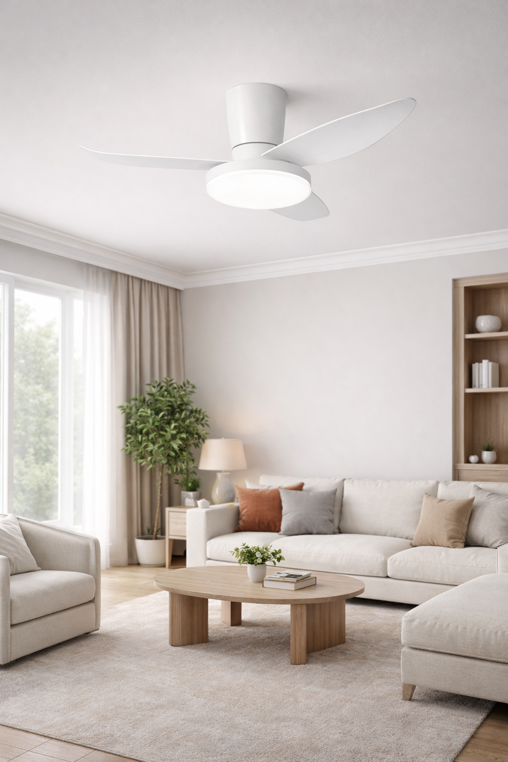 95cm Three Blade Ceiling Fan With Remote Control - 36 Inch