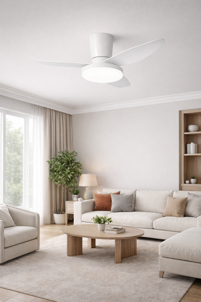 95cm Three Blade Ceiling Fan With Remote Control - 36 Inch