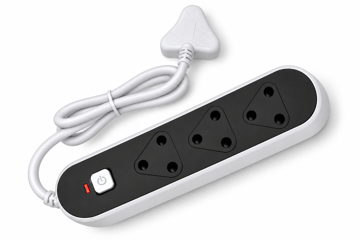 3 Way Multi Plug Sockets Adapter With Overload Protection