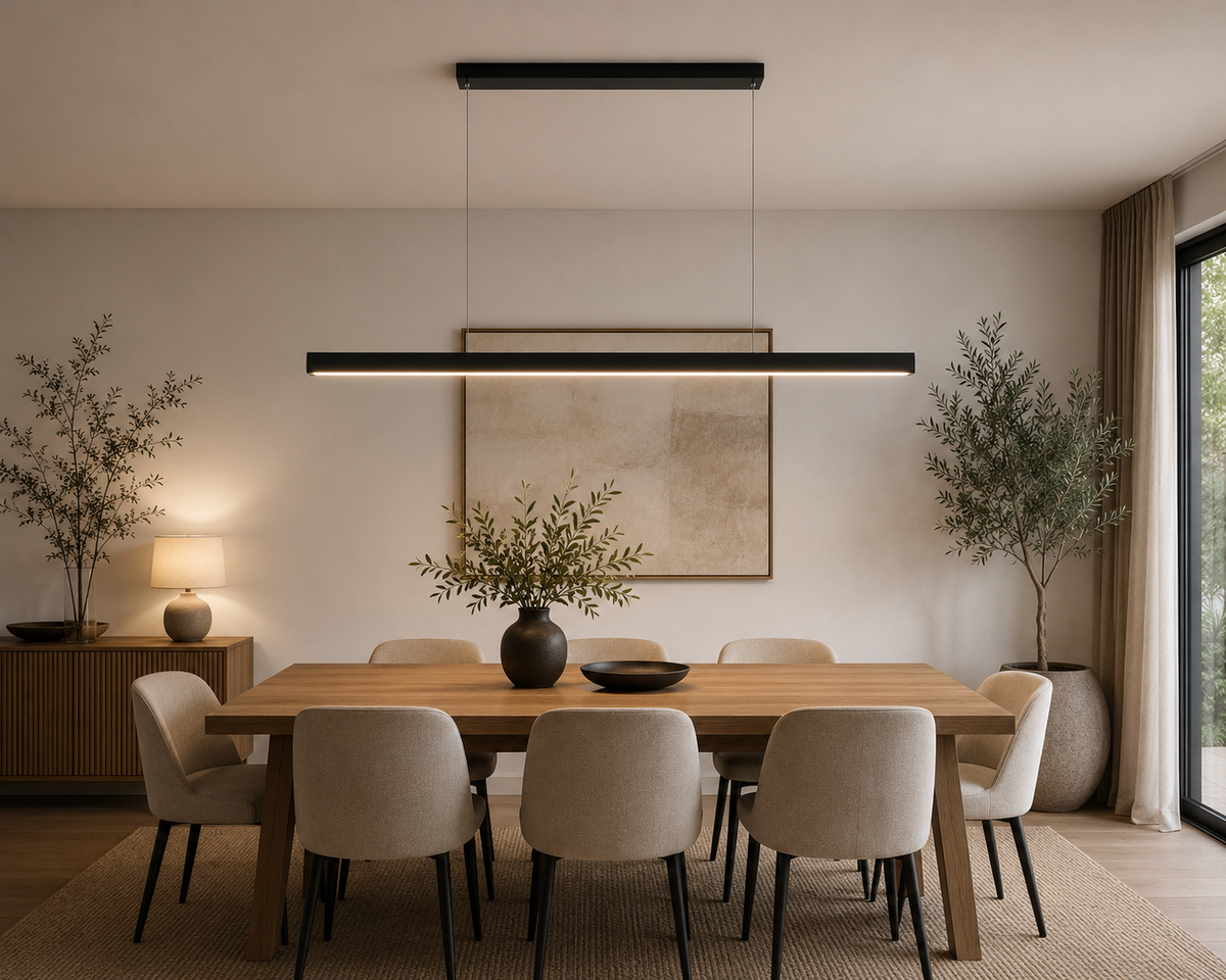 Slim Minimalist Pendant Light - 115cm