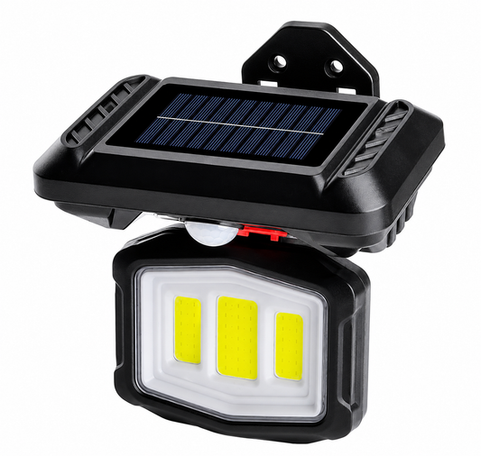 Solar Powered Wall Light With Motion Sensor - 18w