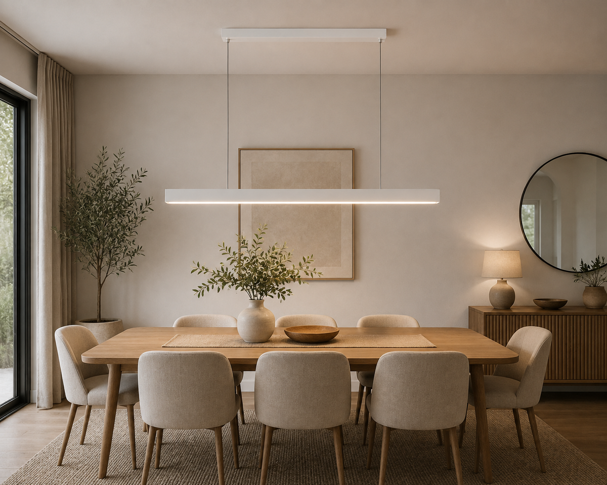 Slim Minimalist Pendant Light - 115cm