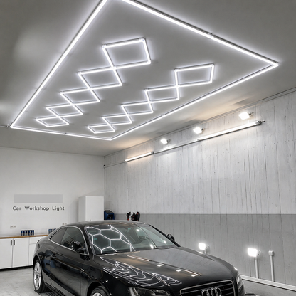 Diamond Grid Led Car Garage Light 4.7m x 2.4m