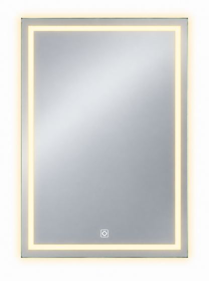 Frameless Smart Touch LED Bathroom Mirror 90cm x 70cm
