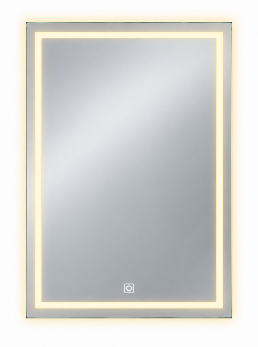 Frameless Smart Touch LED Bathroom Mirror 90cm x 70cm