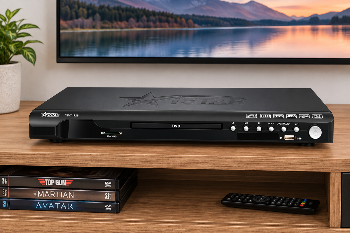 DVD Player With USB/SD Slot & FM Radio