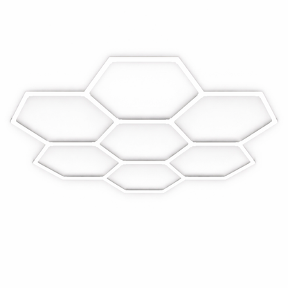 Hexagon Grid Led Car Garage Light 2.4m x 2.6m