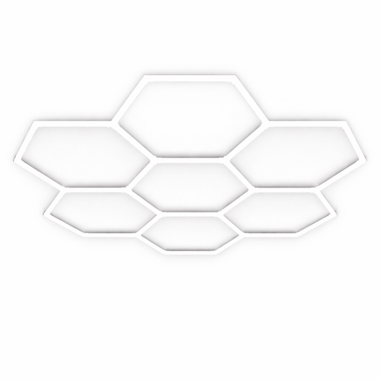 Hexagon Grid Led Car Garage Light 2.4m x 2.6m