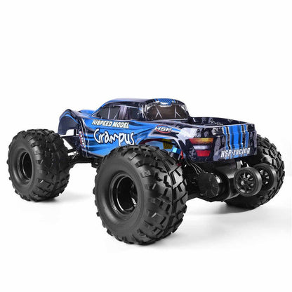 HSP RC Monster Truck 1:10 Scale 4WD with 7.2V Battery Blue